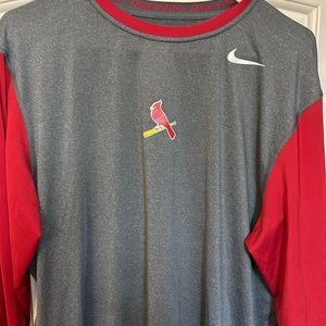 Nike Dri-fit St Louis Cardinals long sleeve shirt -Size XL